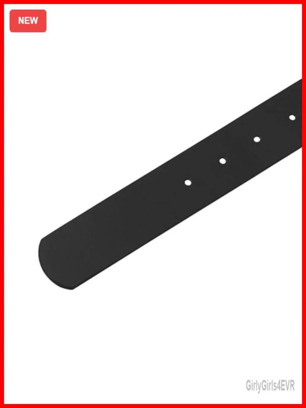 Women's Faux Leather Belt with Rhinestone Buckle for Dresses
